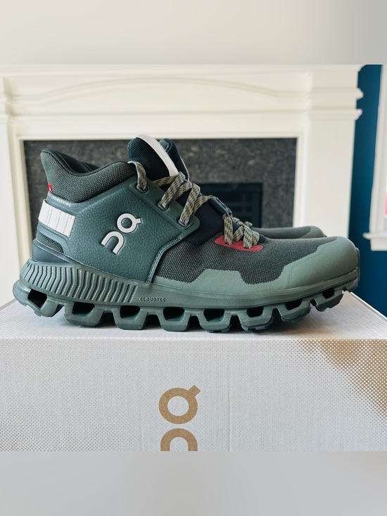 On Running Shoes - Sz 6.5 On Cloud Hi Edge Stone Pine Jungle/Forest Women's Sneakers 28.99099